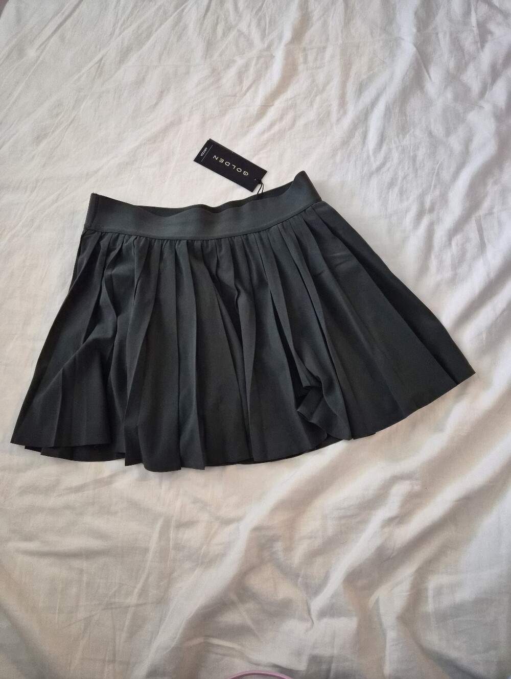 Aritzia Golden Tennis Micro Skirt